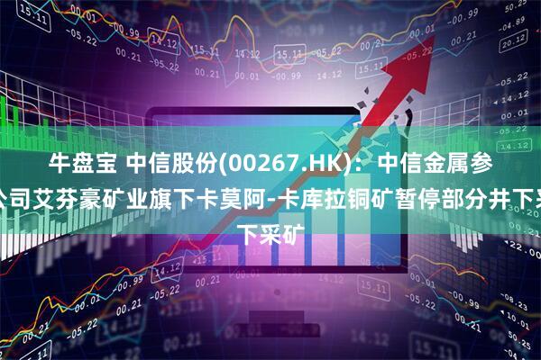 牛盘宝 中信股份(00267.HK)：中信金属参股公司艾芬豪矿业旗下卡莫阿-卡库拉铜矿暂停部分井下采矿