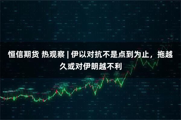 恒信期货 热观察 | 伊以对抗不是点到为止，拖越久或对伊朗越不利
